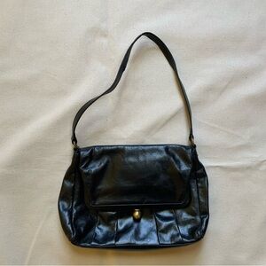 HOBO International Black Leather Shoulder Bag